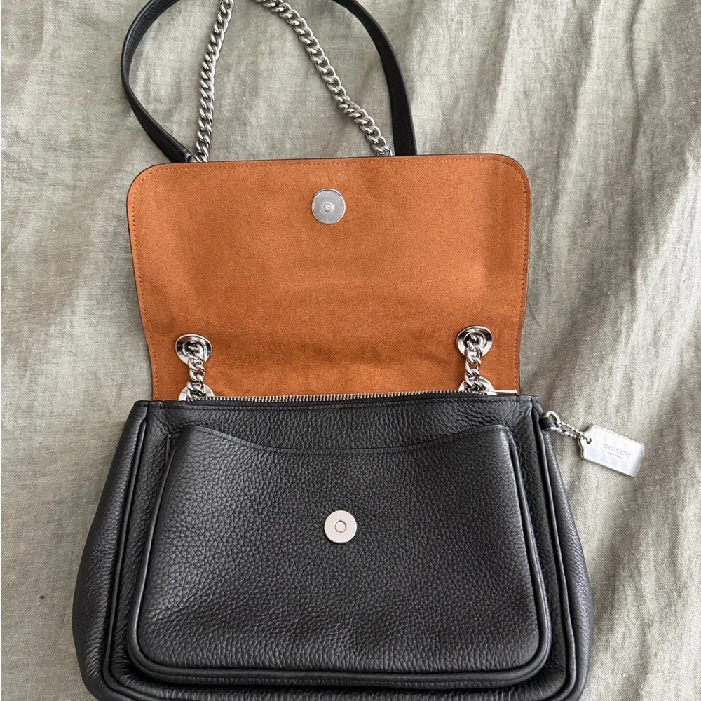Coach Klare Black Pebbled Leather Crossbody Bag - Picture 3 of 8